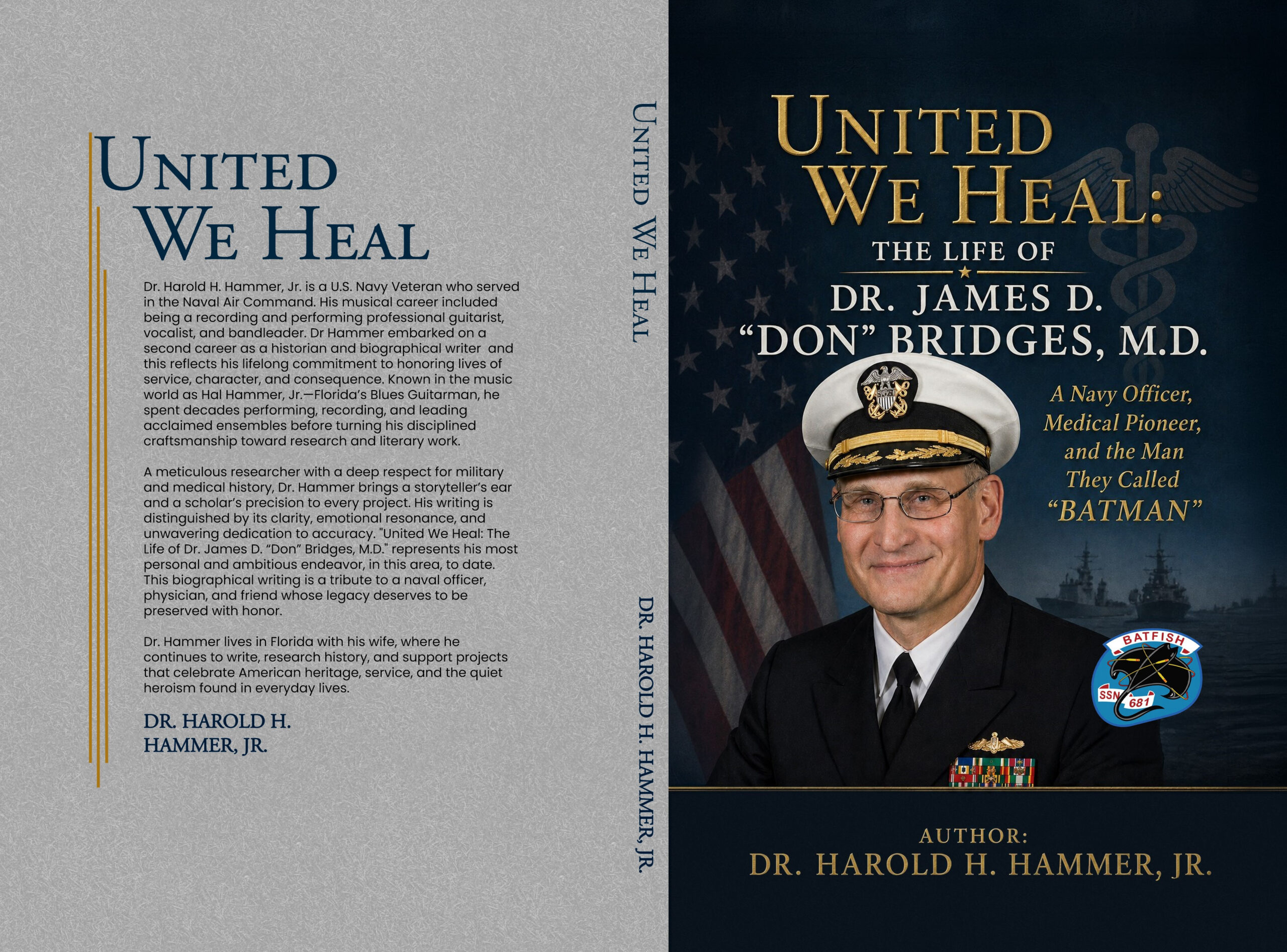 Dr. James D. “Don” Bridges, M.D. book cover by Harold H. Hammer, Jr.